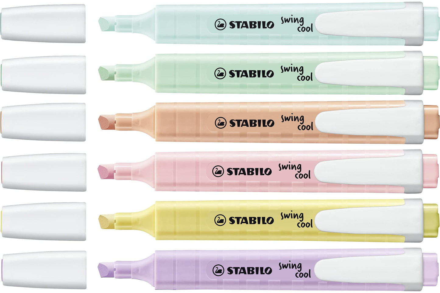 Set of 6 Pastel Swing Cool Highlighters
