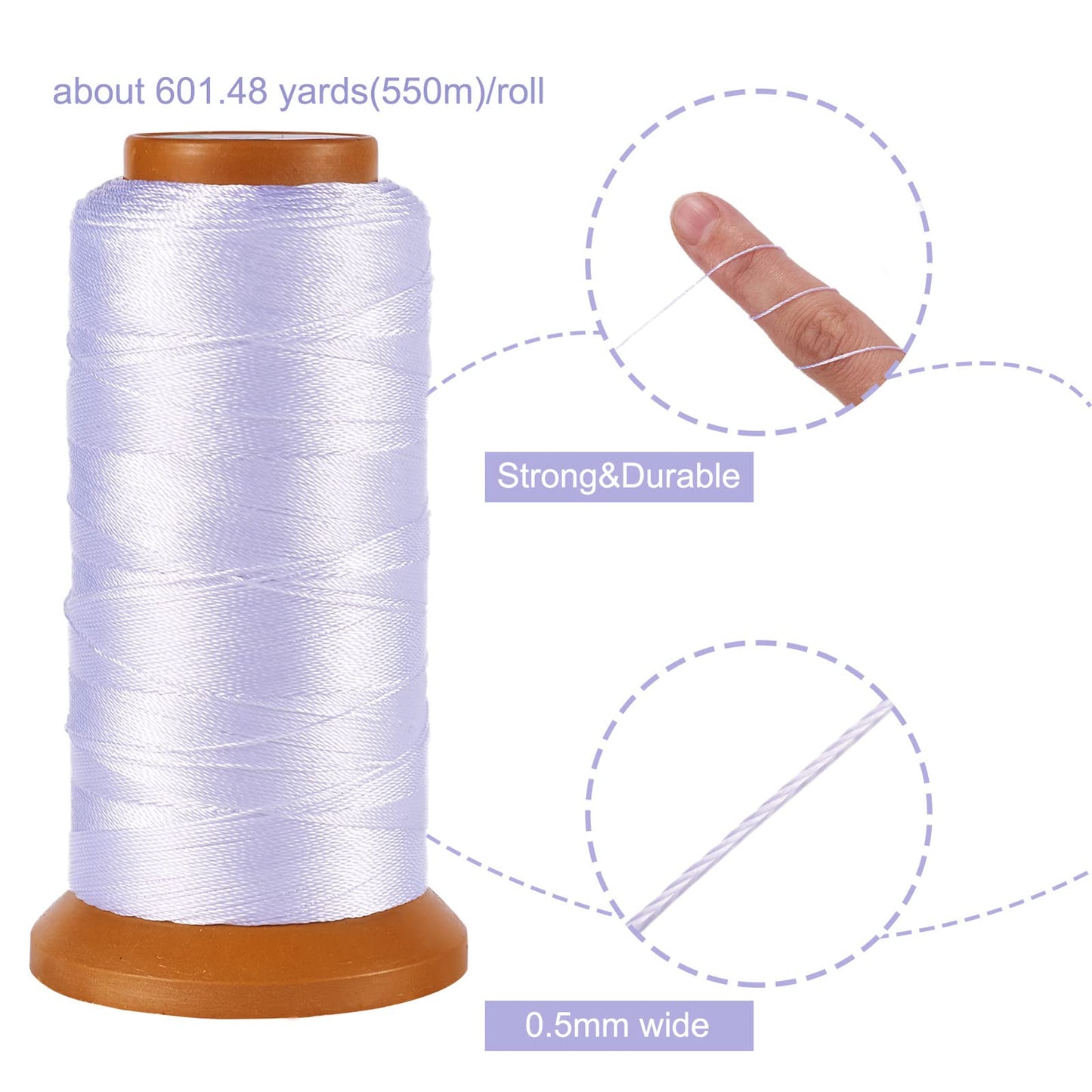 Nylon Sewing Thread for Jewelry and Craft Projects