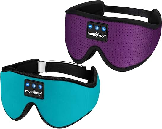 Wireless Sleep Headphones and Eye Mask, Pack of 2