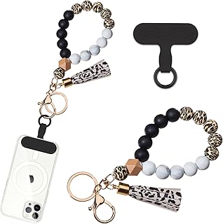 Silicone Beaded Phone Wrist Strap for Women