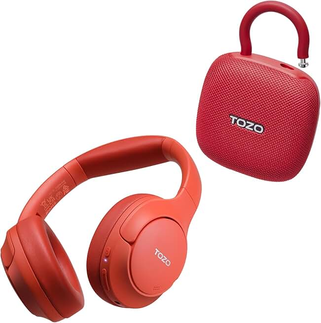 Wireless Over-Ear Noise Cancelling Headphones and Portable Bluetooth Speakers