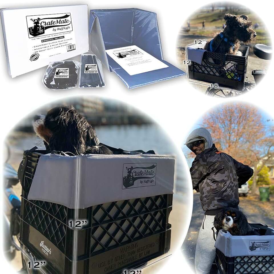 DIY Bike Dog Carrier Kit with Safety Features