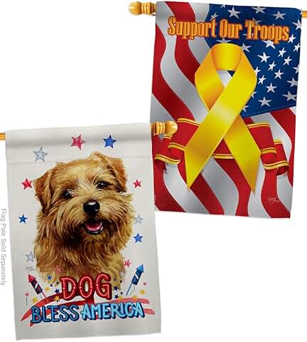 Patriotic Dog House Flag Pack for Garden or Yard