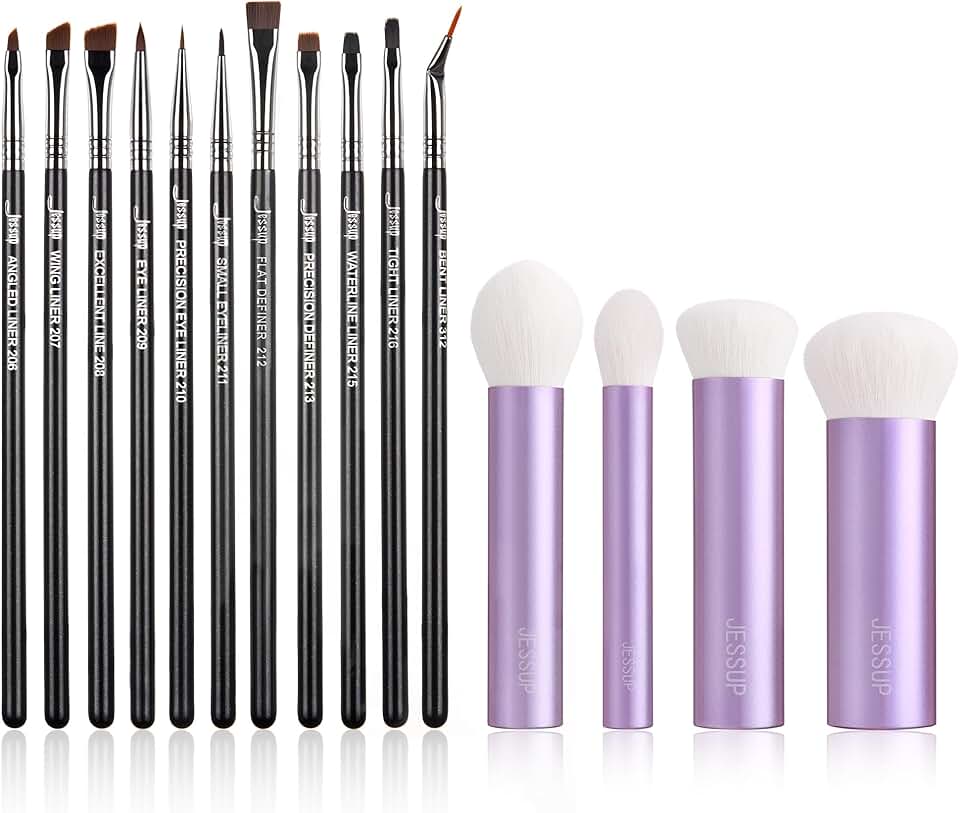 Eyeliner and Face Kabuki Brush Sets