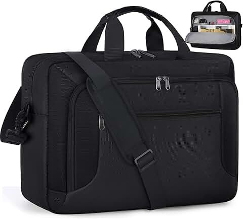 Large Waterproof 17.3 Inch Laptop Bag for Men and Women