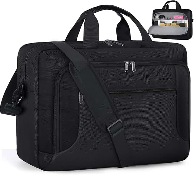 Large Waterproof 17.3 Inch Laptop Bag for Men and Women