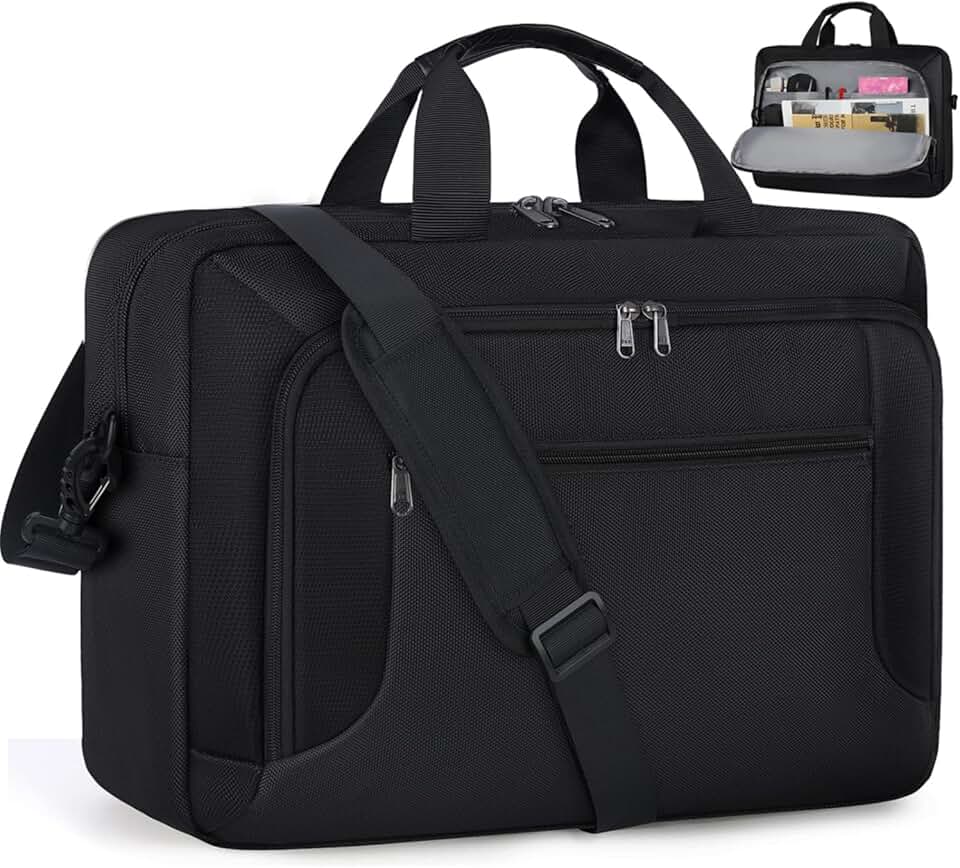 Large Waterproof 17.3 Inch Laptop Bag for Men and Women