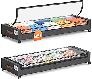 Large Under Bed Storage Bins with Wheels, 2 Pack