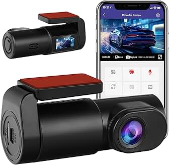 Dash Cam with 32GB SD, WiFi, 1080P, Wide-Angle, Night Vision