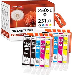 10-Color Ink Cartridge Pack for Canon Pixma Printers