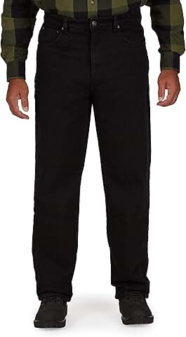 Men's Camo Fleece-Lined 5-Pocket Jeans