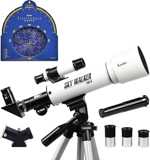 Lightweight White Refracting Telescope for Sky and Ground Observations