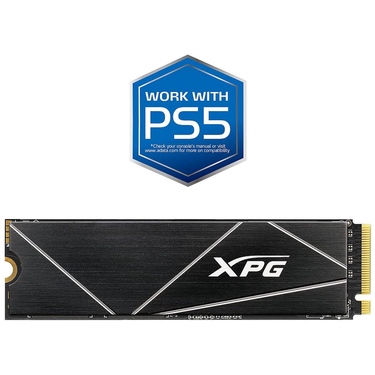 1TB GAMMIX S70 Blade - Works with Playstation 5, PCIe Gen4 M.2 2280 Internal Gaming SSD Up to 7,400 MB/s (AGAMMIXS70B-1T-CS)