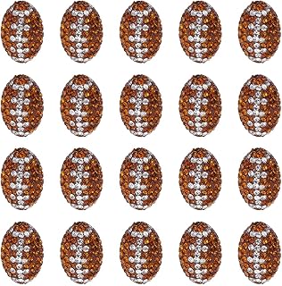 20pcs Oval Rhinestone Clay Beads for Jewelry Making