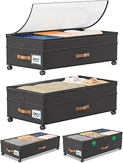 2-Pack Under Bed Storage Bins with Wheels