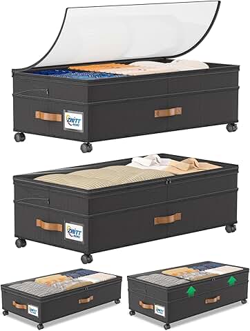 2-Pack Under Bed Storage Bins with Wheels