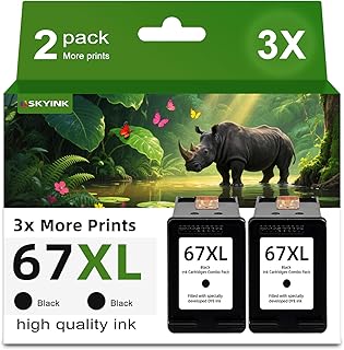 Black 67XL Ink Cartridges, 2 Pack