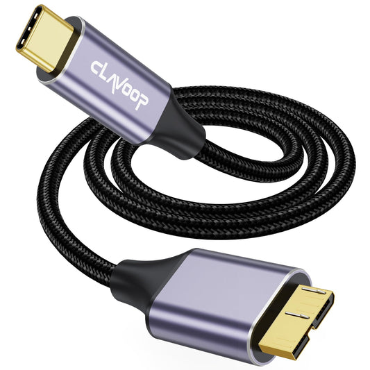 USB C External Hard Drive Data and Charging Cable