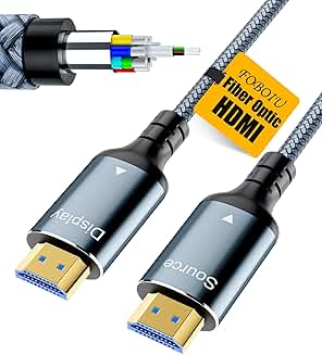 100FT 4K HDMI Fiber Optic Cable with Gold Connectors