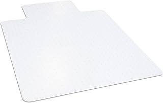 Clear chair mat for low pile carpet, 36 x 48 inches
