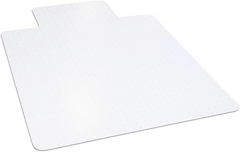 Clear chair mat for low pile carpet, 36 x 48 inches