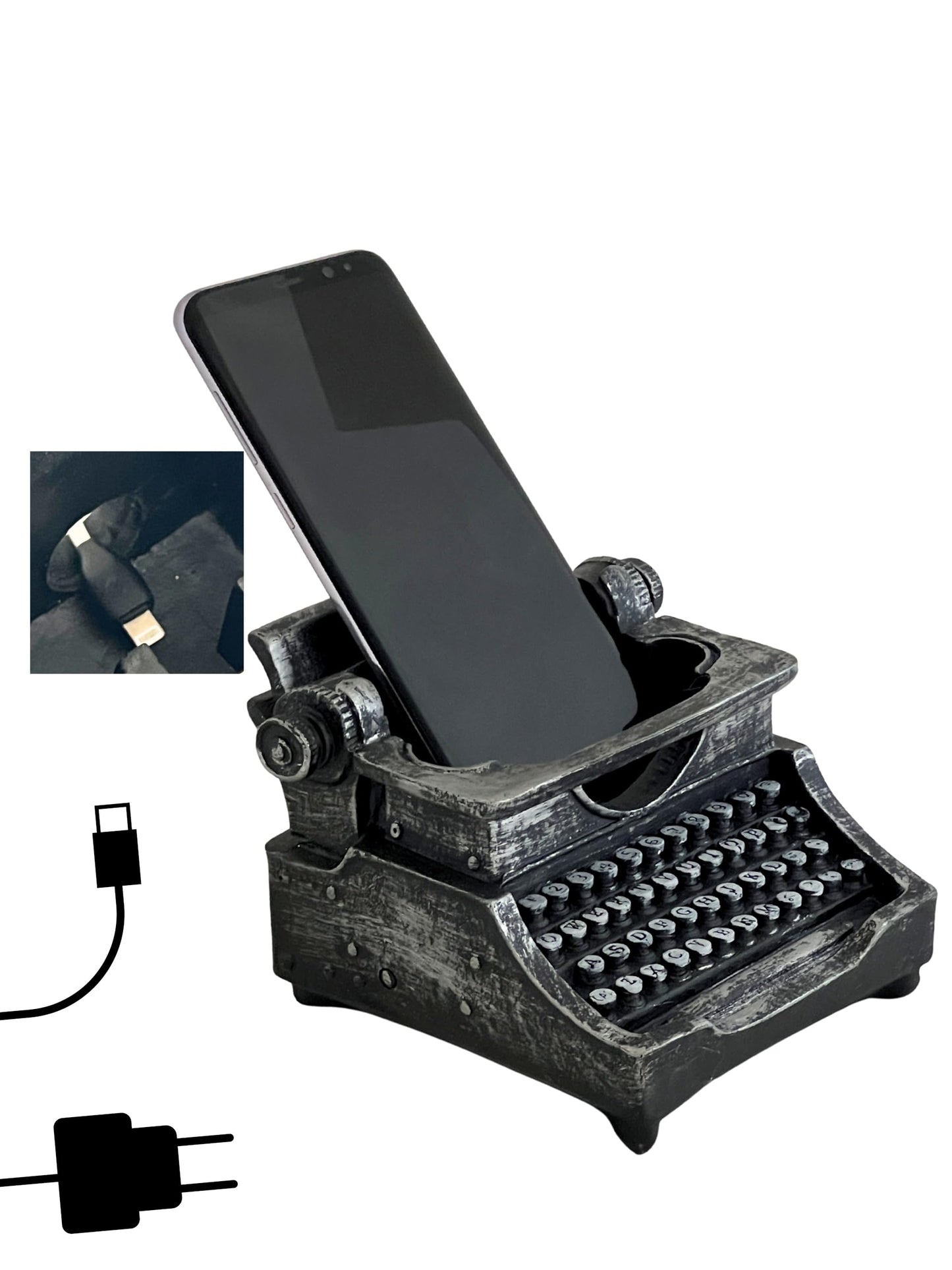 Vintage Typewriter Pencil Holder for Desk or Office