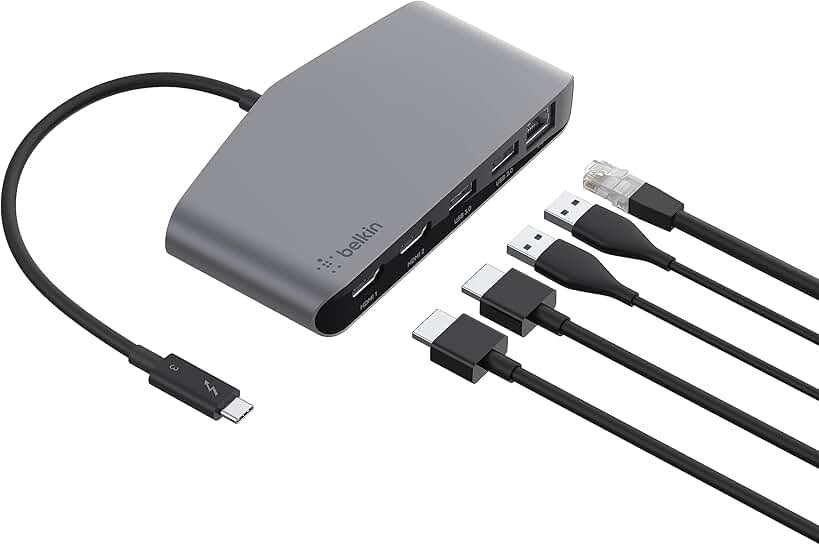 Mini Thunderbolt 3 Dock with Dual 4K and Ethernet