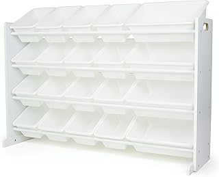Extra-Large Toy Organizer with 20 Bins and 4 Shelves