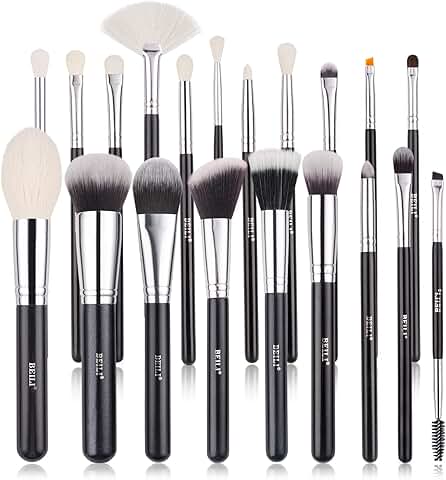 20-Piece Synthetic Makeup Brush Set for Face and Eyes
