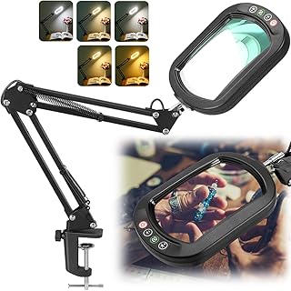 Rectangle Magnifying Glass with Light and Stand