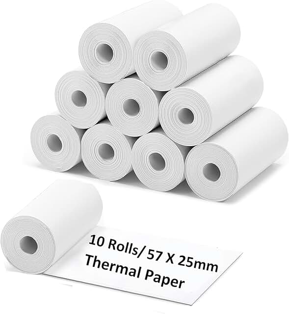 10 Rolls of Refill Paper for Kids Instant Camera