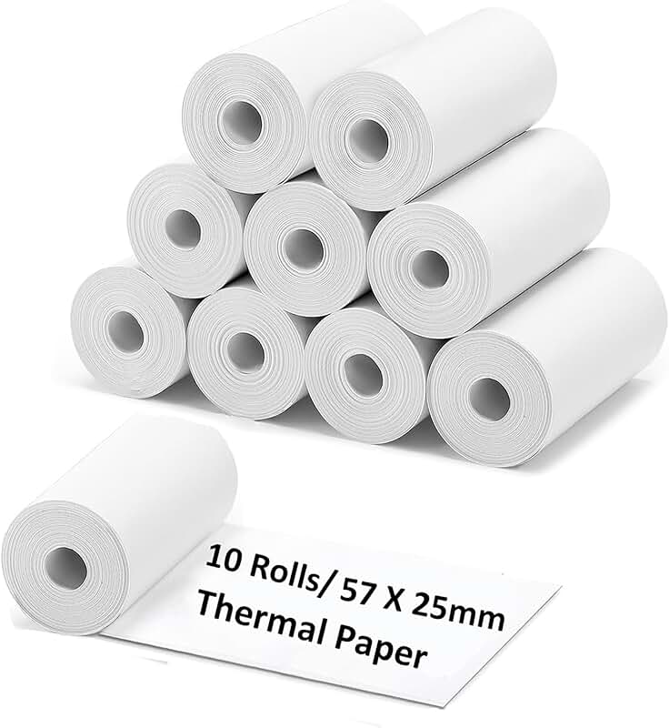 10 Rolls of Refill Paper for Kids Instant Camera