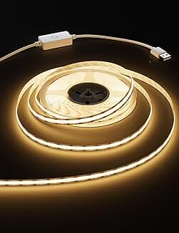 USB LED Strip Lights, Warm White, Dimmable, Flexible