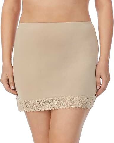 Women's Silky Touch 16 Inch Anti-Cling Above Knee Half Slip