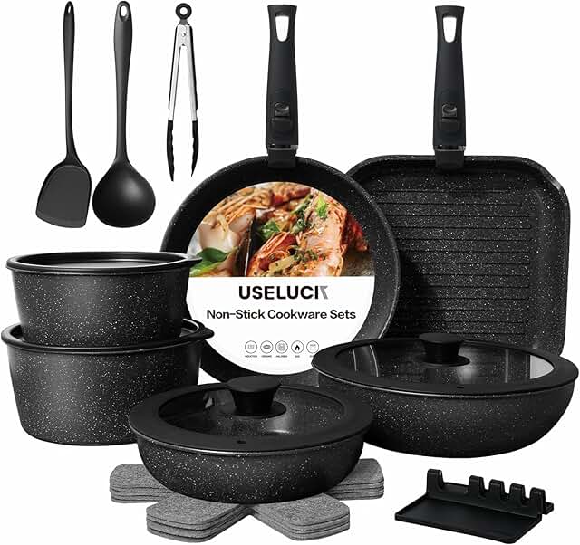 21-Piece Non-Stick Ceramic Cookware Set