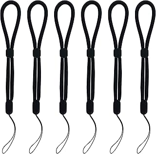 6-Pack Adjustable Nylon Wrist Straps for Phones and Devices
