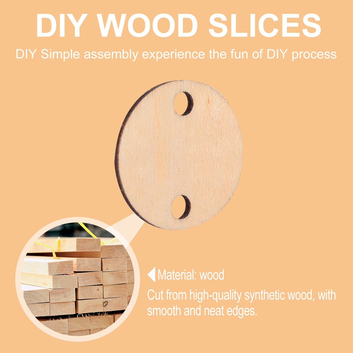 Valentine's Wooden Craft Kit 240Pcs with Rings
