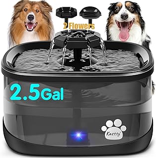 Dog and Cat Water Fountain with 3 Flow Modes