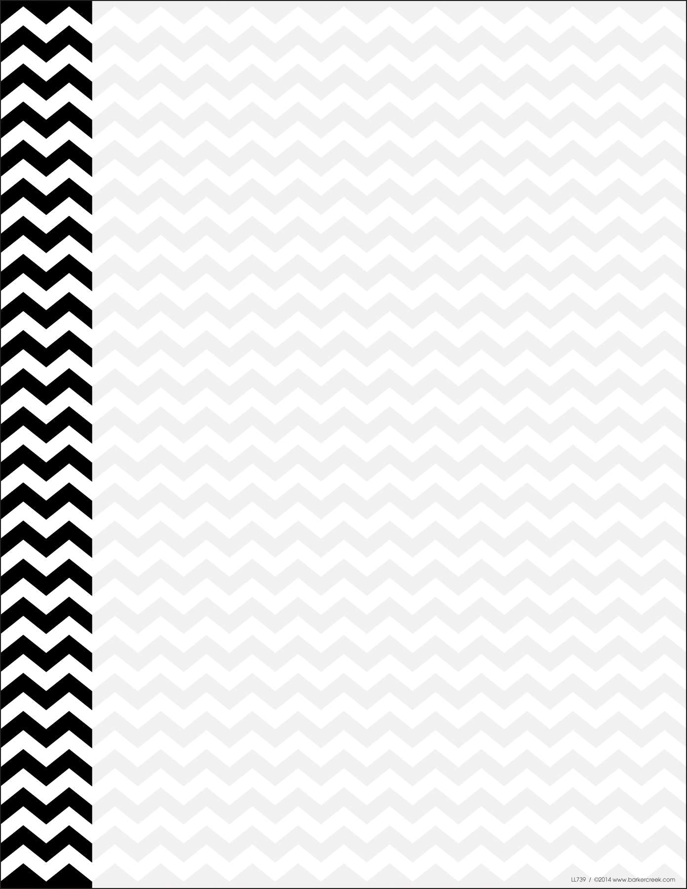 Chevron and dot decorative paper set, 200 sheets