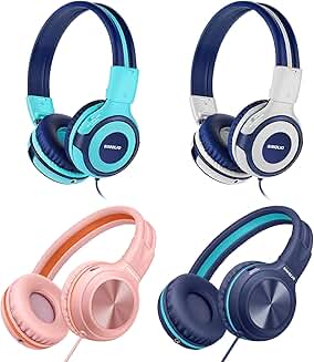 Wired Headphones for Kids and Teens, 4 Pack