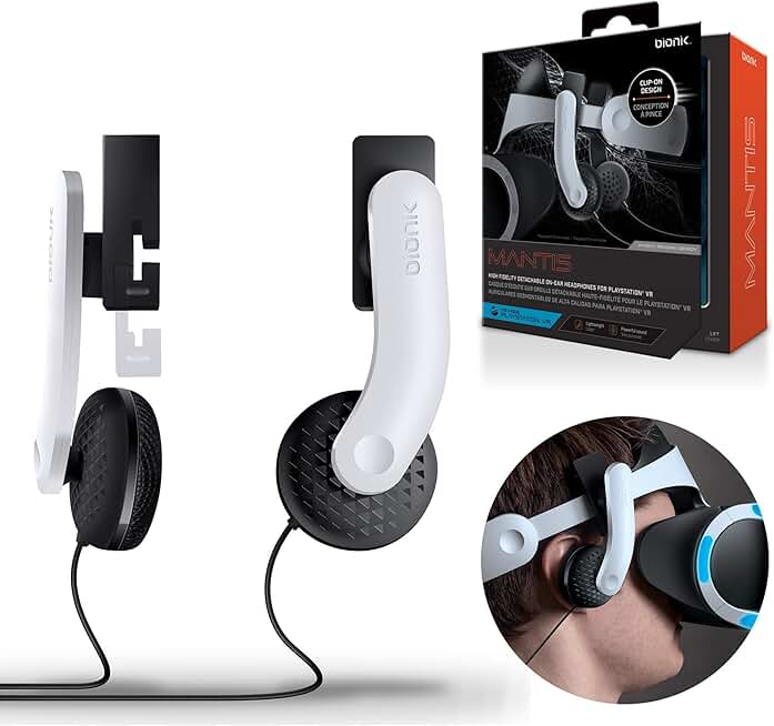 Attachable VR Headphones with Adjustable Fit and Hi-Fi Sound