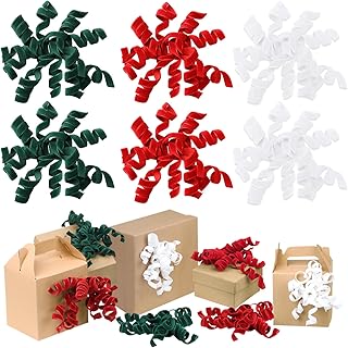 Set of 12 Velvet Curly Bows for Gift Wrapping