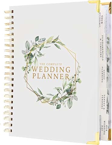 Floral Wedding Planner and Organizer Book