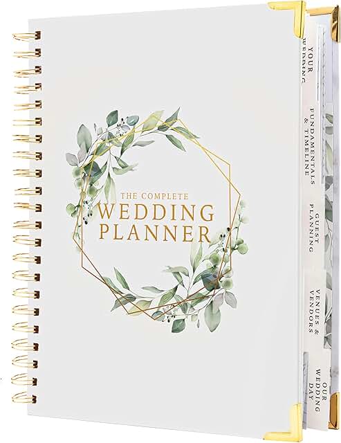 Floral Wedding Planner and Organizer Book