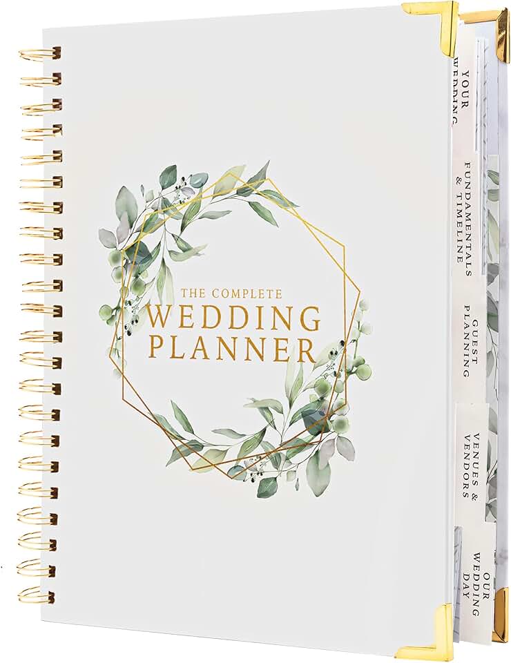 Floral Wedding Planner and Organizer Book