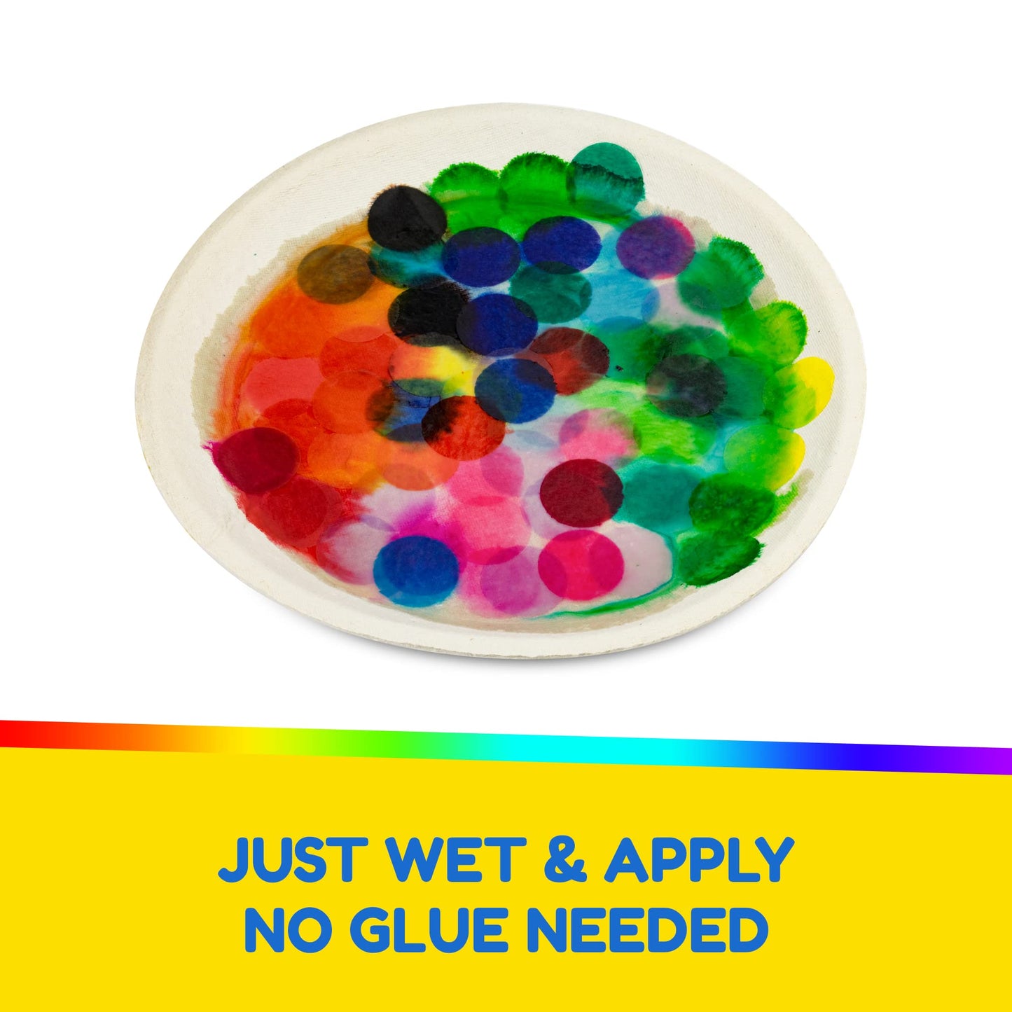 Colorful Circles Tissue Paper Pack of 2400 1-Inch Pieces