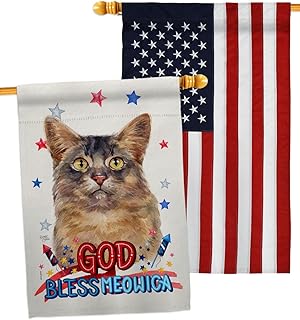 Patriotic Somali Cat House Flag Pack for Garden or Yard
