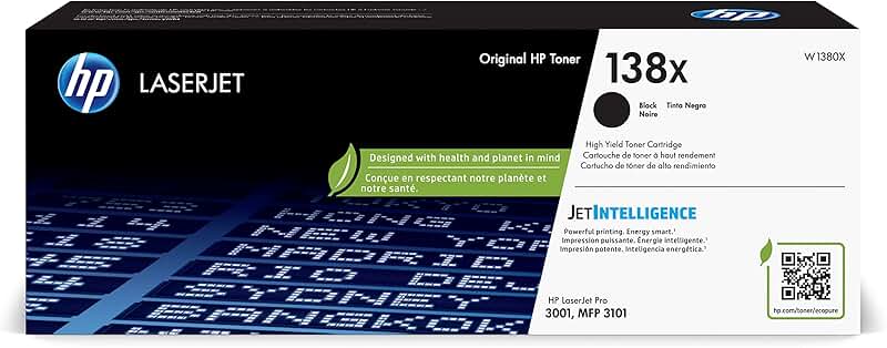 Black high-yield toner cartridge for laser printers