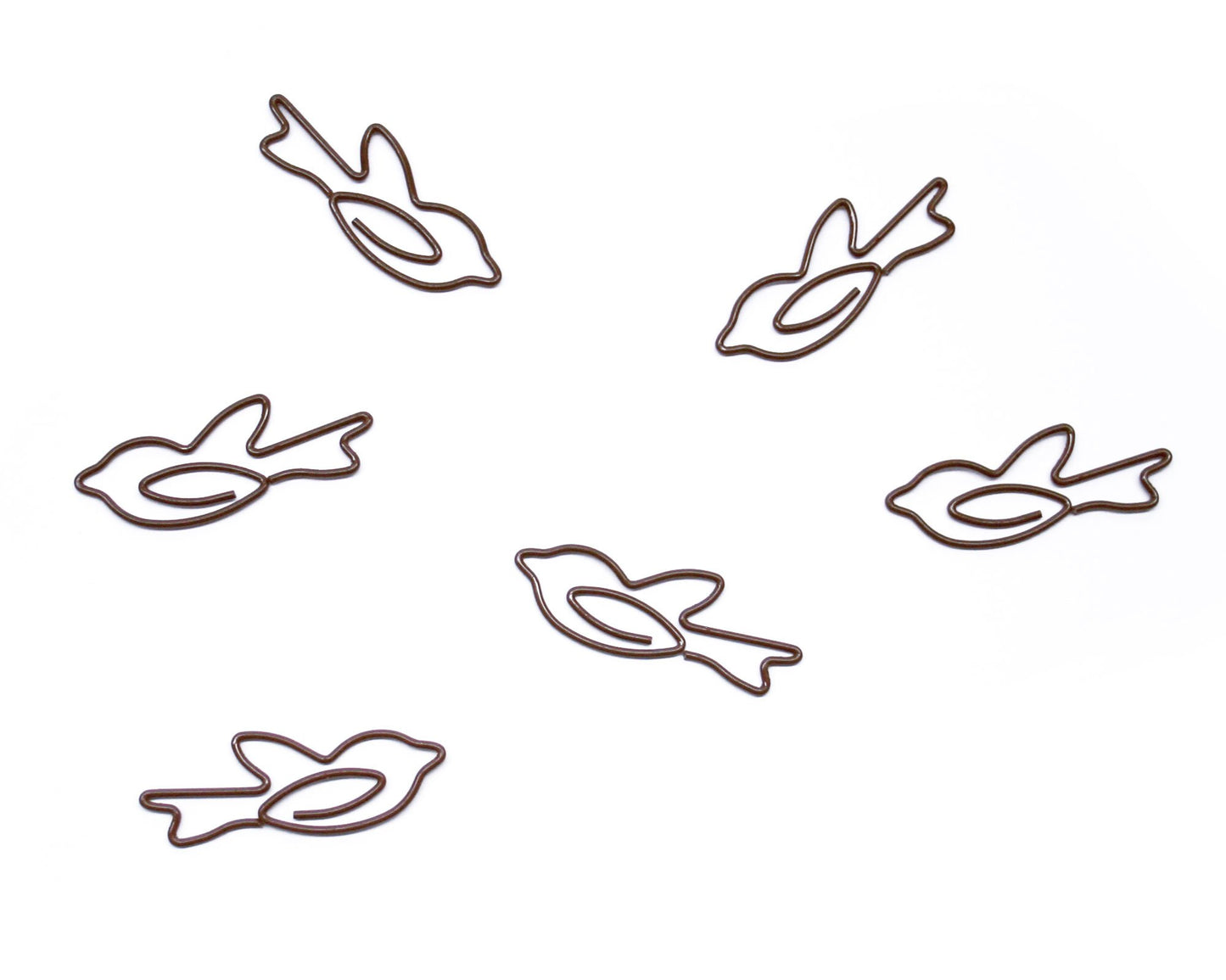 Bird-Shaped Paper Clips in Tin, 100 Count