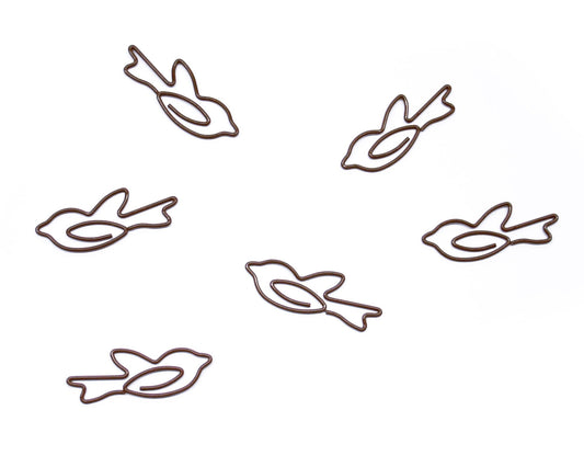Bird-Shaped Paper Clips in Tin, 100 Count